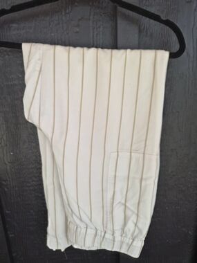 The Limited Women's Cream Pinstripe Elastic-Waist Pants